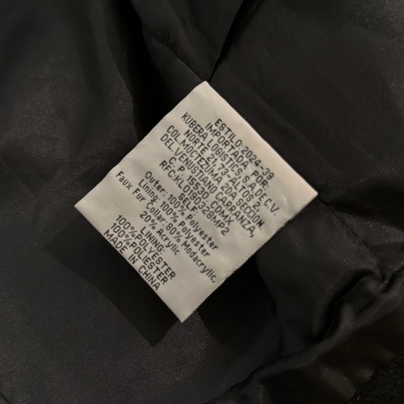 Crop jacket fur collar crop trench coat blazer cardigan rhinestones jacket cape - Picture 5 of 10